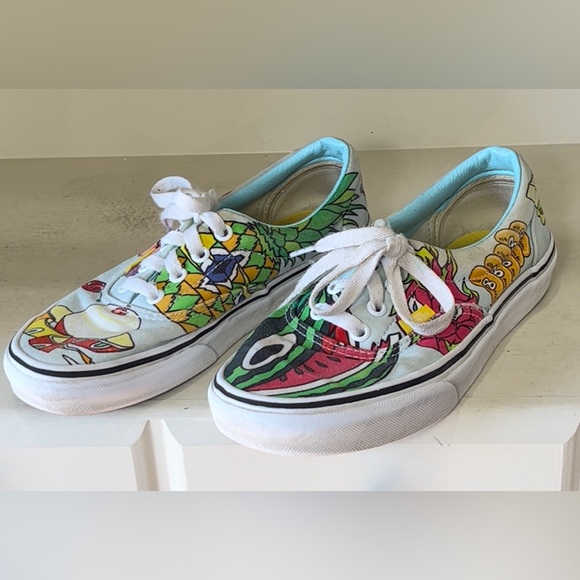 Vans Era Custom Culture X Hoya Fruit Canvas Sneakers Size Men’s 5.5, Women’s 7 - Picture 2 of 9